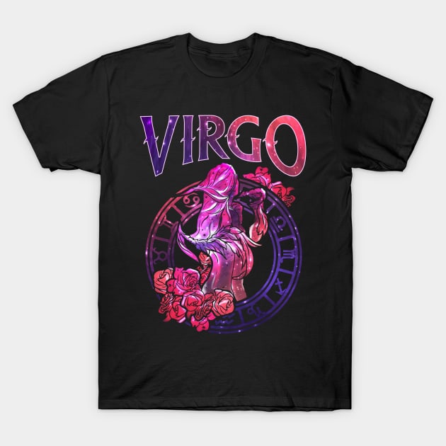 Virgo Birthday Horoscope T-Shirt by EPDesignStudio